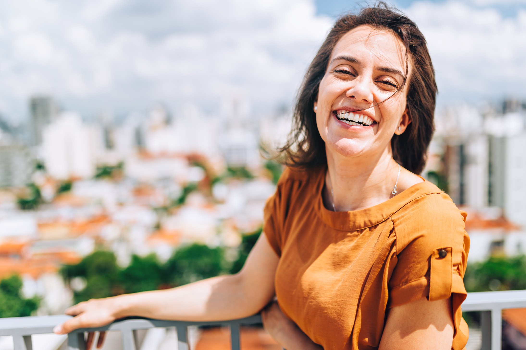 Young Brazilian woman portrait